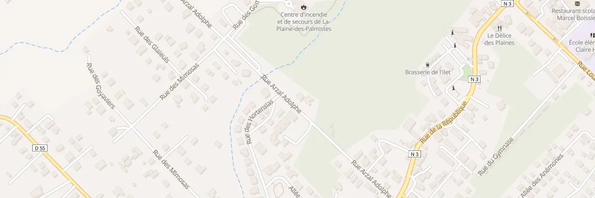 Plan du 38 Rue Arzal Adolphe à La Plaine-des-Palmistes