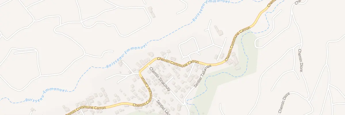 Plan du 42 Che Commune Carron à Sainte-Suzanne