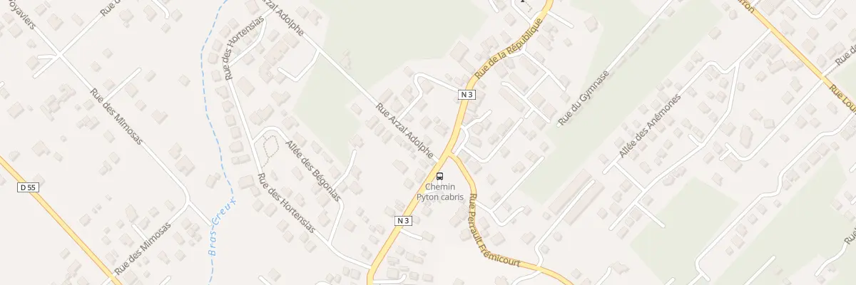 Plan du 2 Rue Arzal Adolphe à La Plaine-des-Palmistes