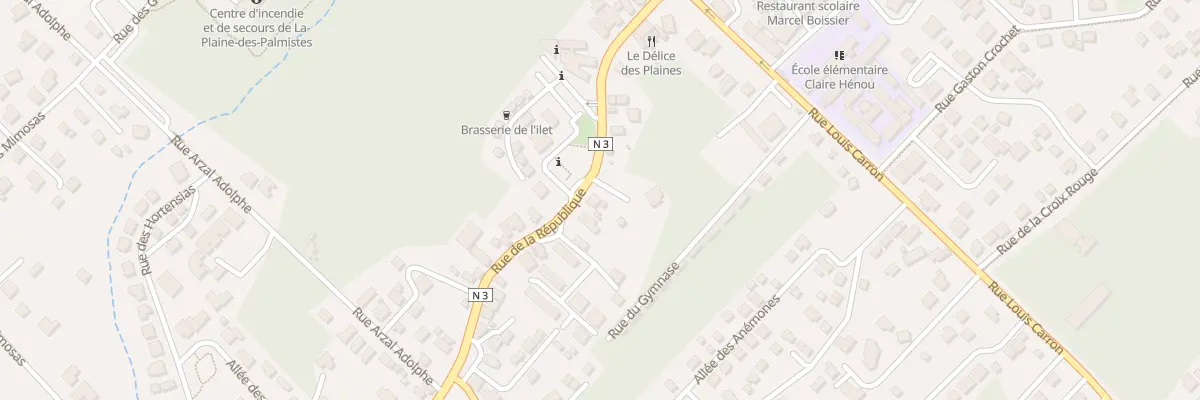 Plan du 205 Rue de la République à La Plaine-des-Palmistes