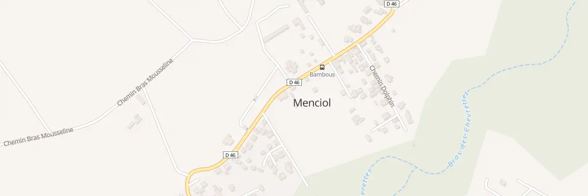 Plan du 320 Che Menciol à Saint-André