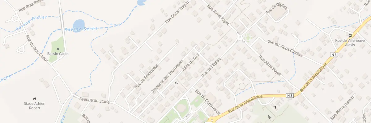 Plan du 25 All du Sud à La Plaine-des-Palmistes