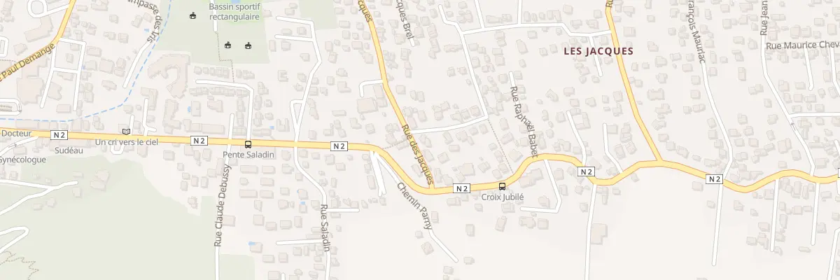 Plan du 2 Rue Henri Mussard à Saint-Joseph