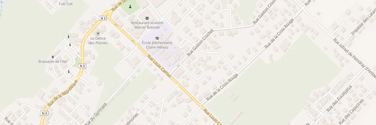 Plan du 33 Rue Gaston Crochet à La Plaine-des-Palmistes