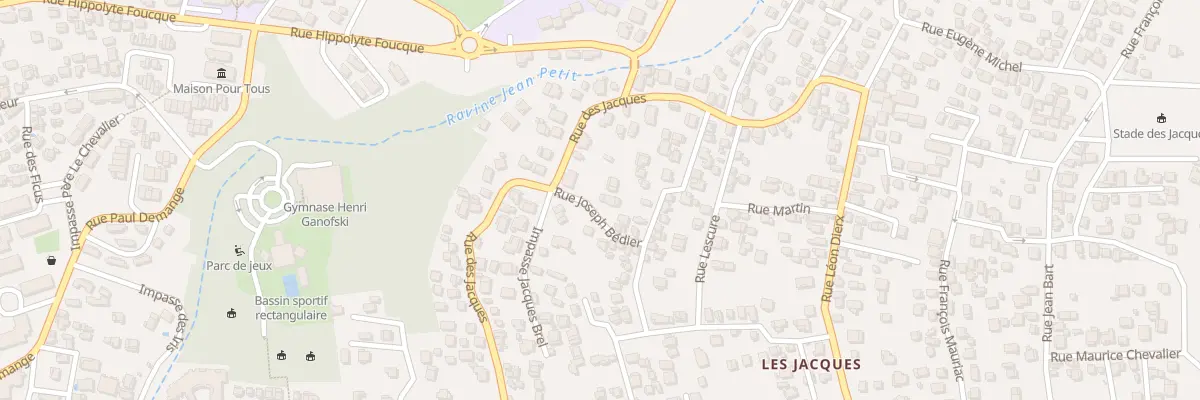 Plan du 5 Rue Joseph Bedier à Saint-Joseph