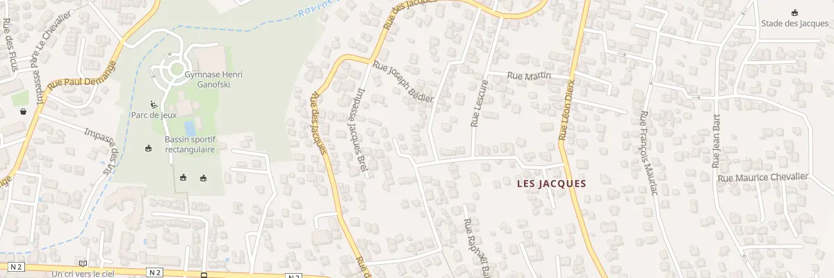 Plan du 45 Rue Henri Mussard à Saint-Joseph
