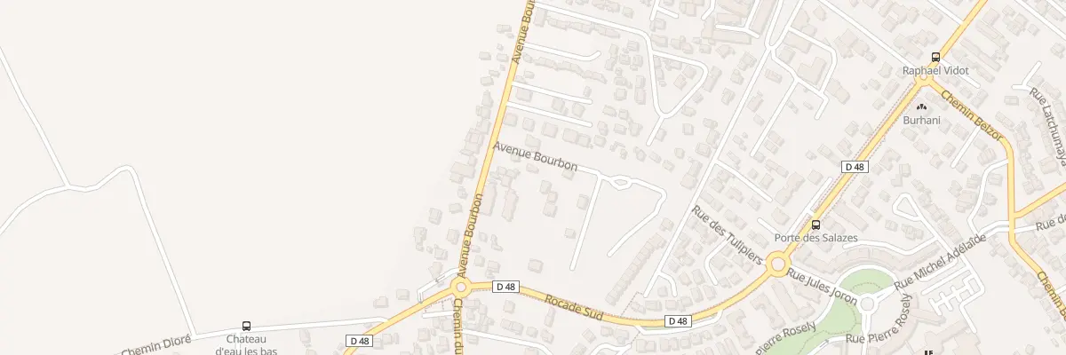 Plan de Av de Bourbon à Saint-André