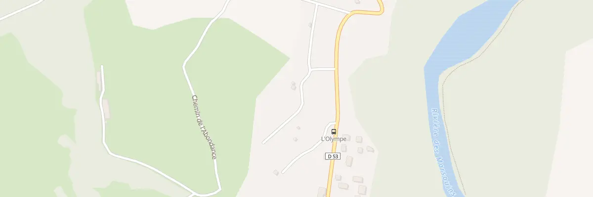 Plan du 322 Cd 53 Abondance à Saint-Benoît