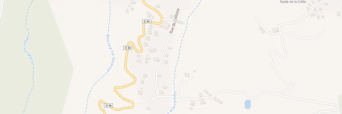 Plan du 22 Rue de la Cretoise à Saint-Joseph