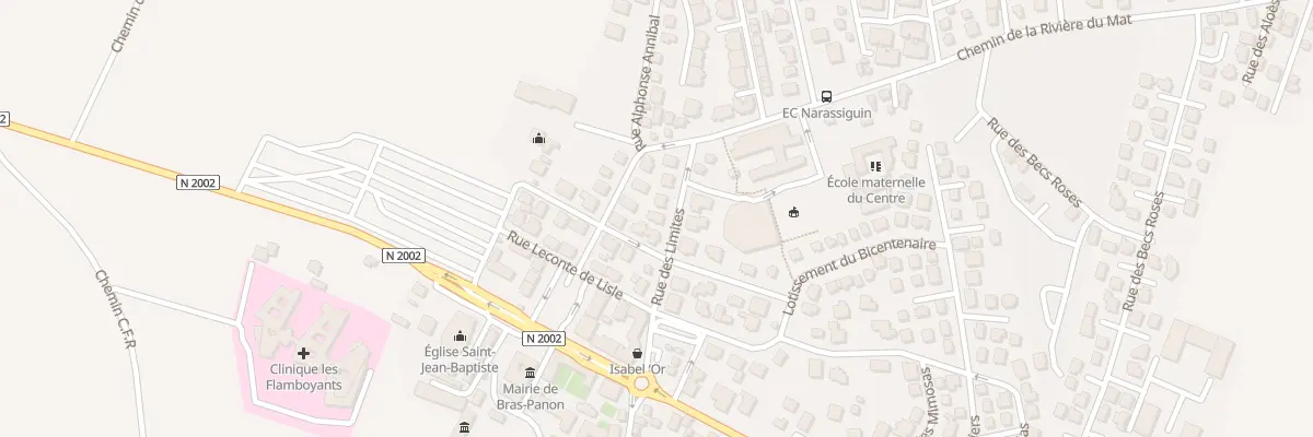 Plan du 8 Rue des Limites à Bras-Panon