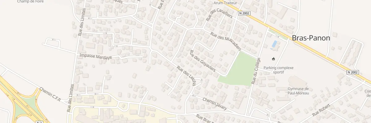 Plan du 21 Rue des Letchis à Bras-Panon