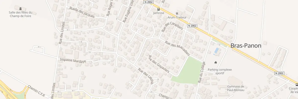 Plan du 12 Rue des Goyaviers à Bras-Panon