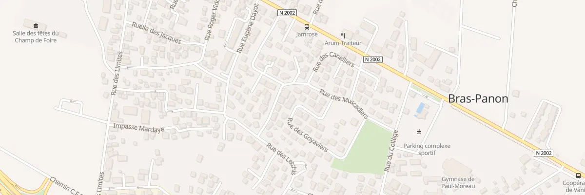 Plan du 10 Rue des Goyaviers à Bras-Panon