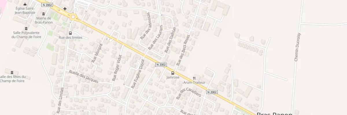 Plan du 1 Rue des Becs Roses à Bras-Panon