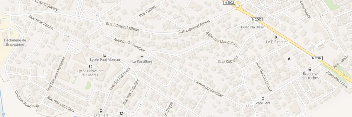 Plan du 19 Rue des Avocatiers à Bras-Panon