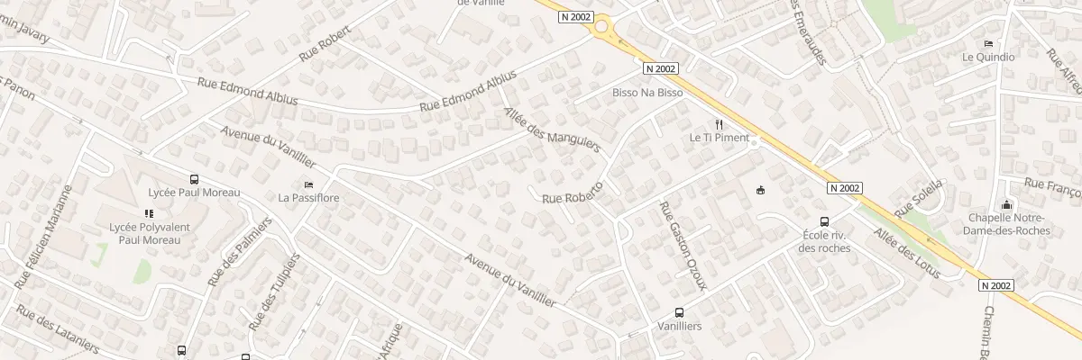 Plan du 16 Rue Roberto à Bras-Panon