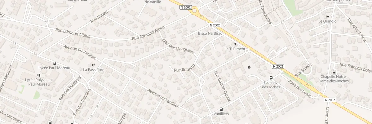 Plan du 12 Rue Roberto à Bras-Panon