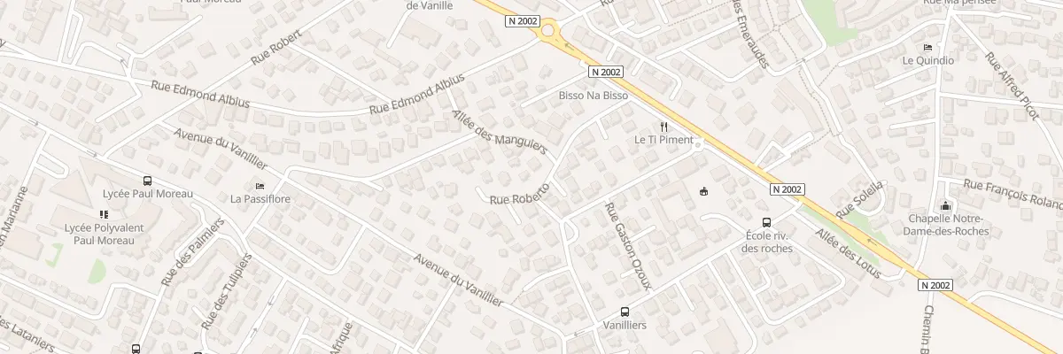 Plan du 12B Rue Roberto à Bras-Panon