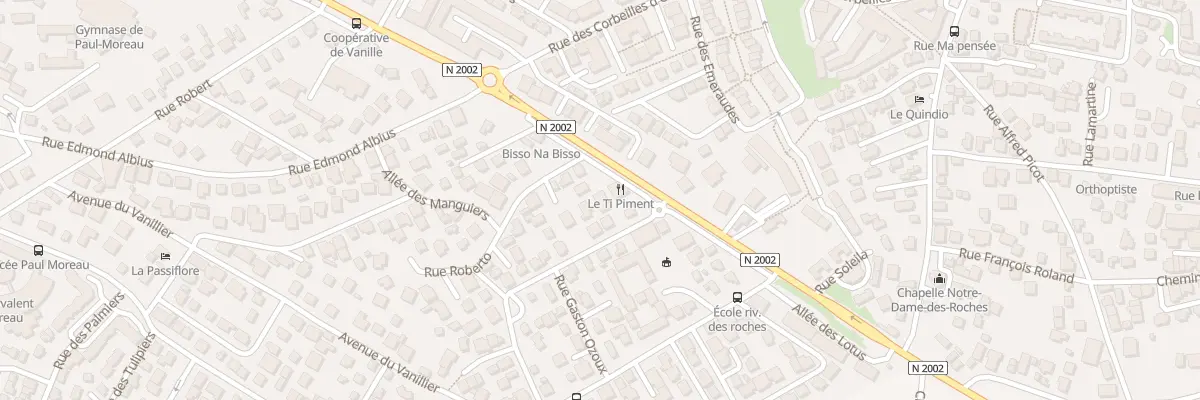 Plan du 1 Rue Roberto à Bras-Panon