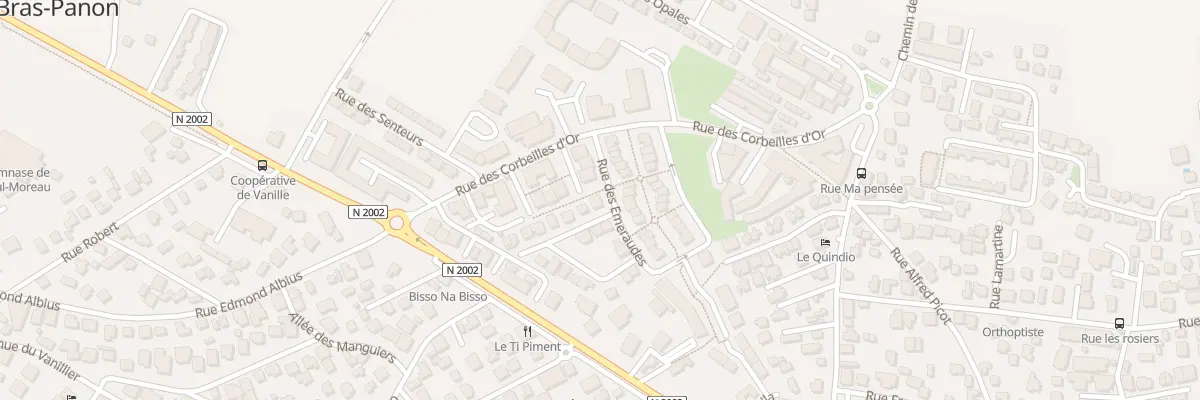 Plan du 2 Rue des Topazes à Bras-Panon