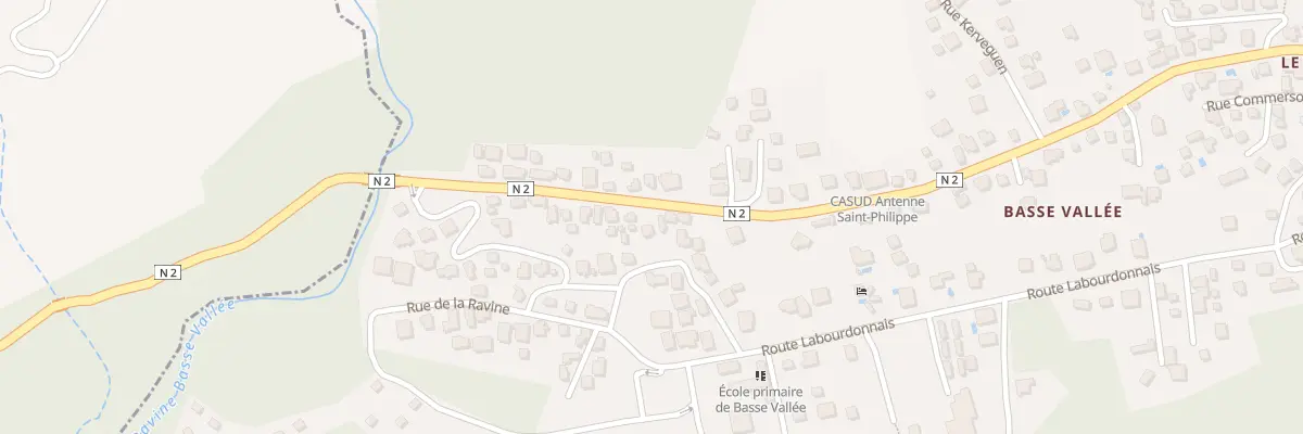 Plan du 18A Rte Nationale 2 Basse Vallee à Saint-Philippe