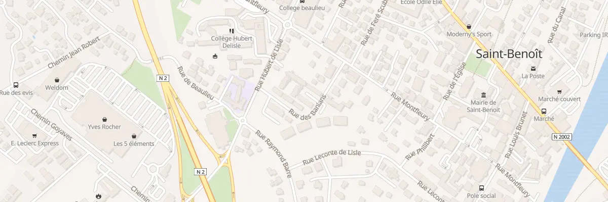 Plan du 115 Rue des Banians à Saint-Benoît