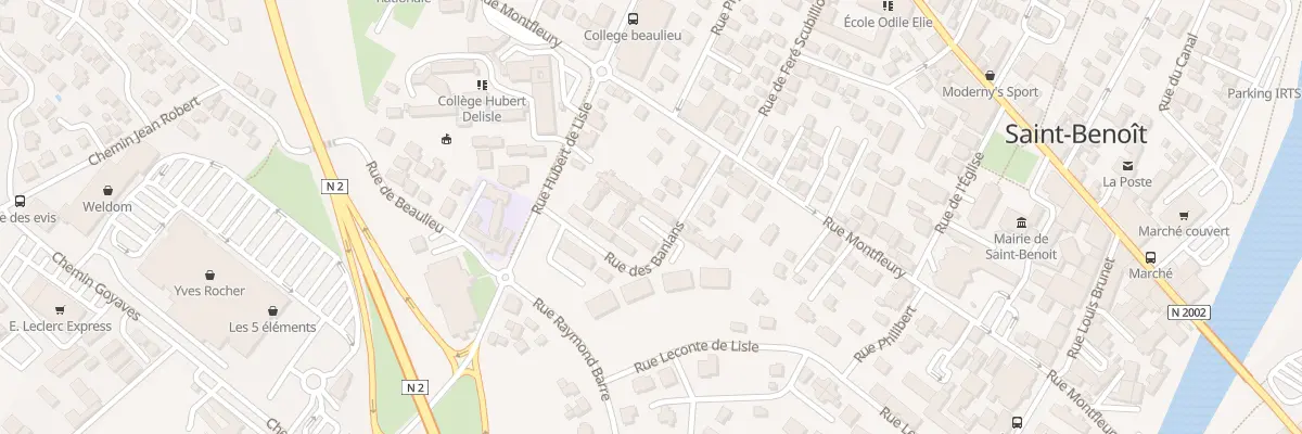 Plan du 109 Rue des Banians à Saint-Benoît