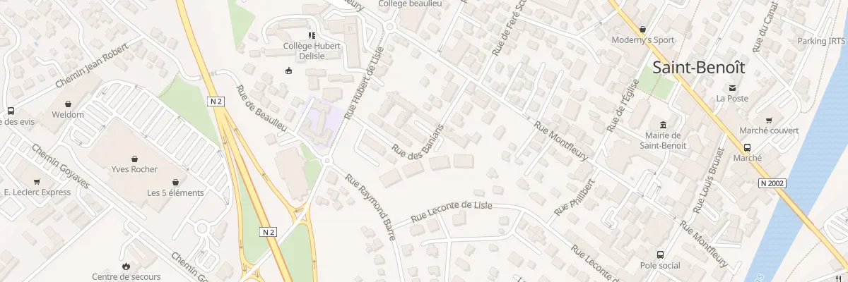 Plan du 121 Rue des Banians à Saint-Benoît