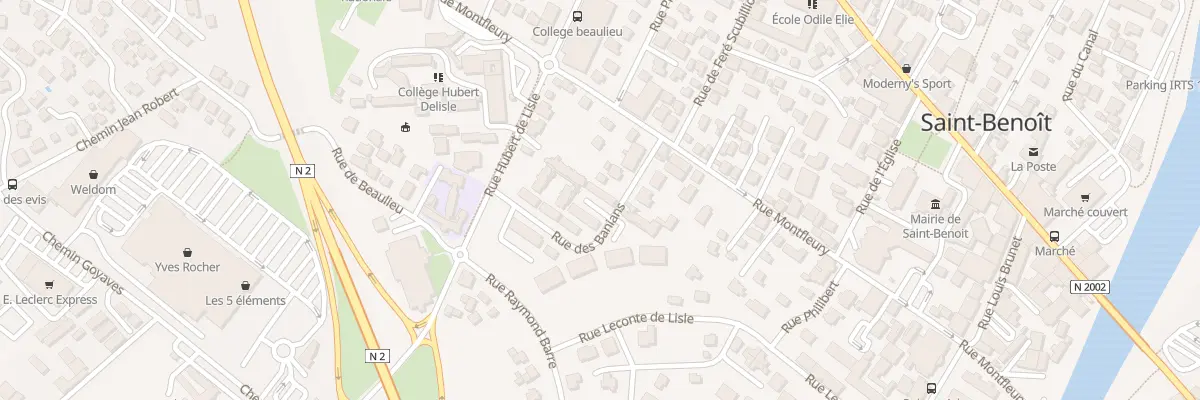 Plan du 107 Rue des Banians à Saint-Benoît
