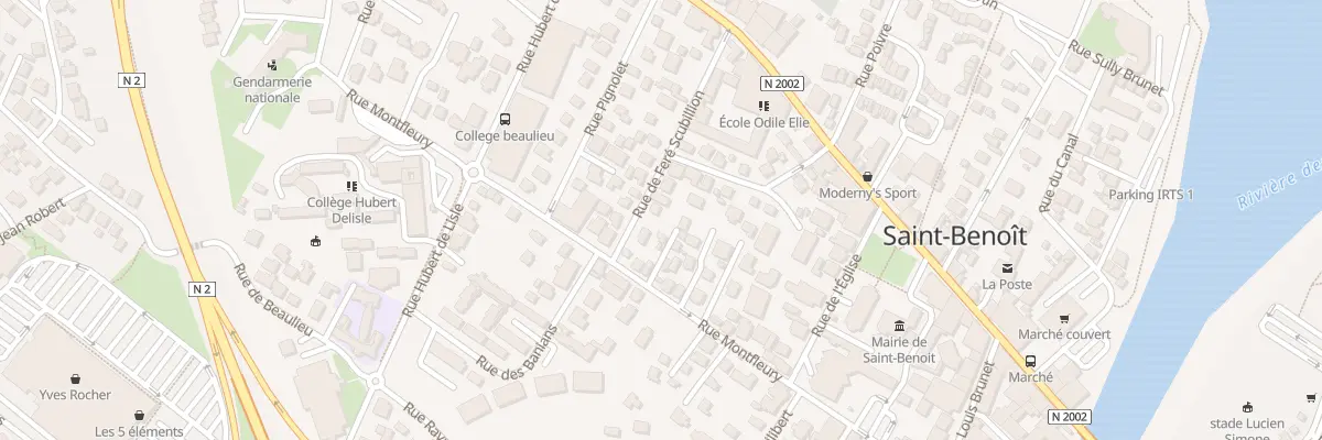 Plan du 13 Rue Scubilion à Saint-Benoît