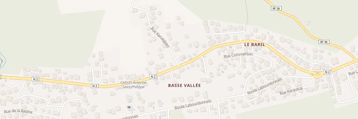 Plan du 59 Rte Nationale 2 Basse Vallee à Saint-Philippe