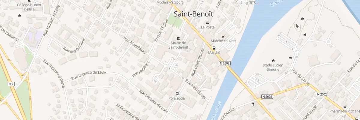 Plan du 14 Rue Montfleury à Saint-Benoît