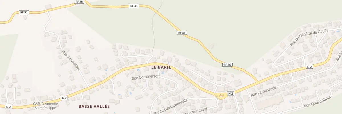 Plan du 89C Rte Nationale 2 Basse Vallee à Saint-Philippe