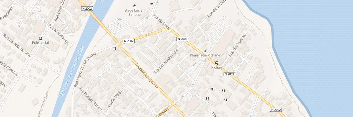 Plan du 9 Rue Labourdonnais à Saint-Benoît