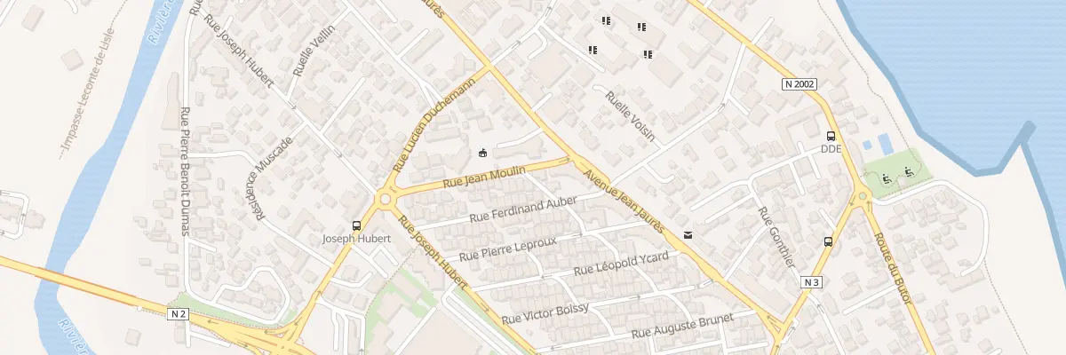 Plan du 3 Rue Jean Moulin à Saint-Benoît