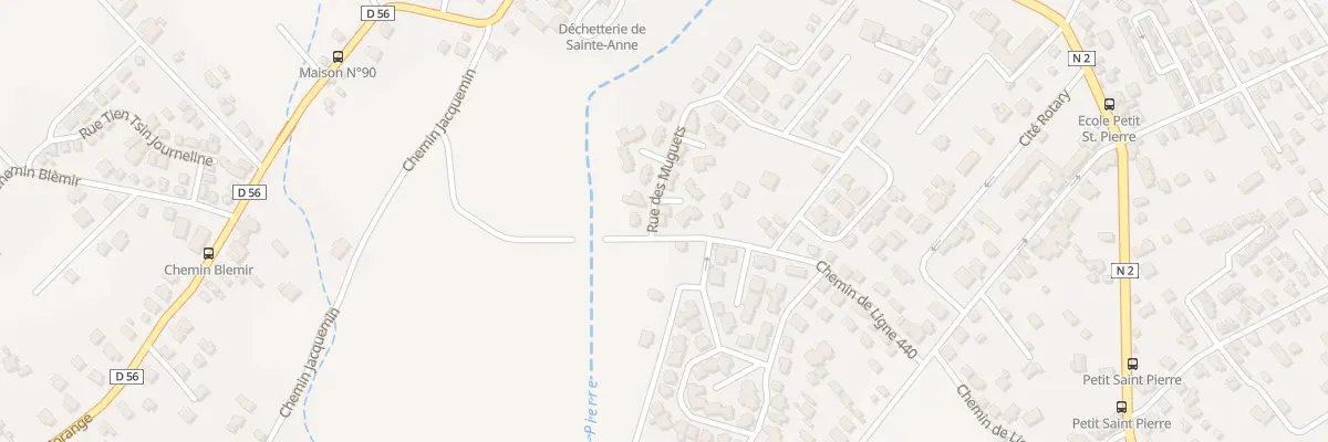 Plan du 2 Rue des Muguets (Ste Anne) à Saint-Benoît
