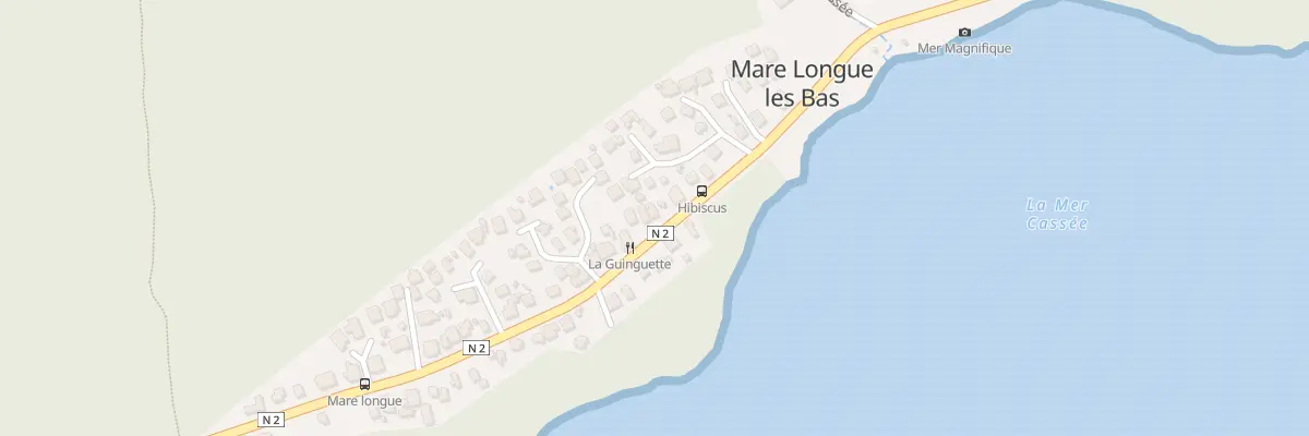 Plan du 65 Rte Nationale 2 Mare Longue à Saint-Philippe