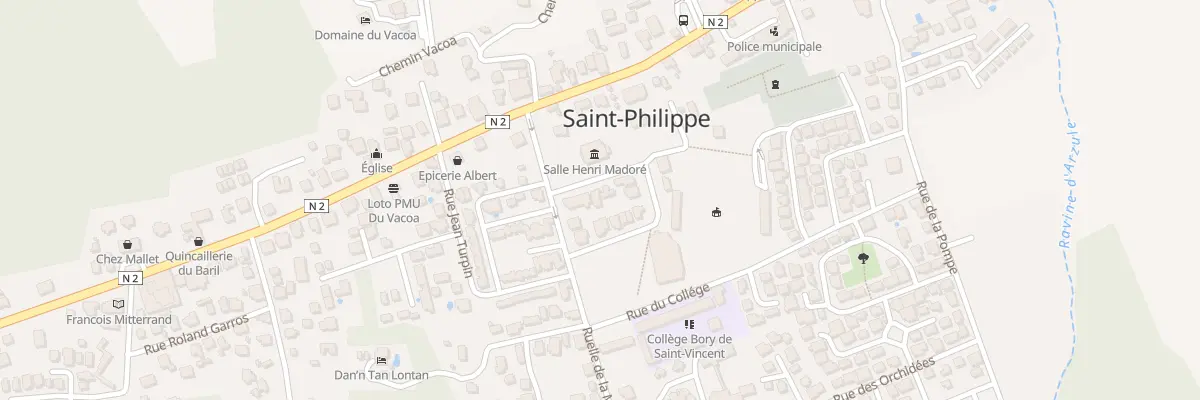 Plan du 12 Rue du Stade à Saint-Philippe