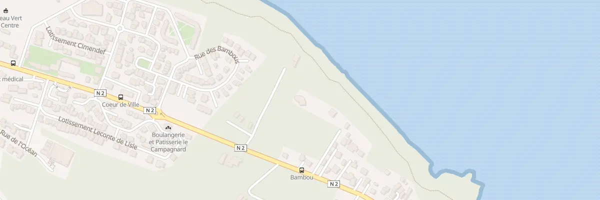 Plan du 219B Rte Nationale 2 à Sainte-Rose