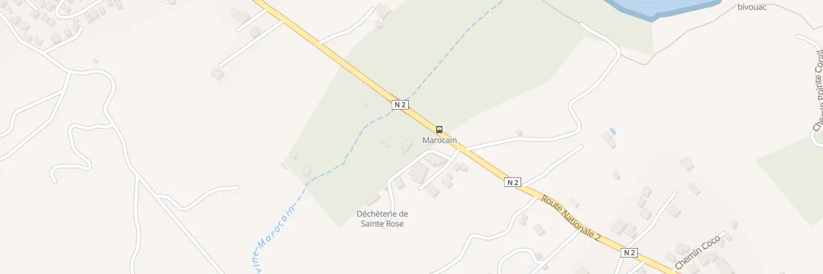 Plan du 250 Rte Nationale 2 à Sainte-Rose