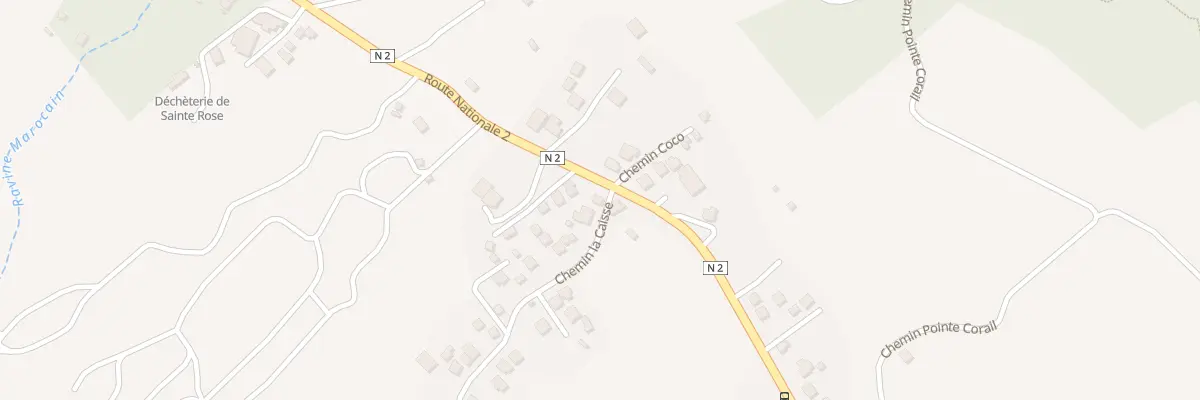 Plan du 262 Rte Nationale 2 à Sainte-Rose