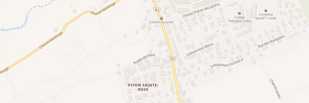 Plan du 352 Rte Nationale 2 à Sainte-Rose