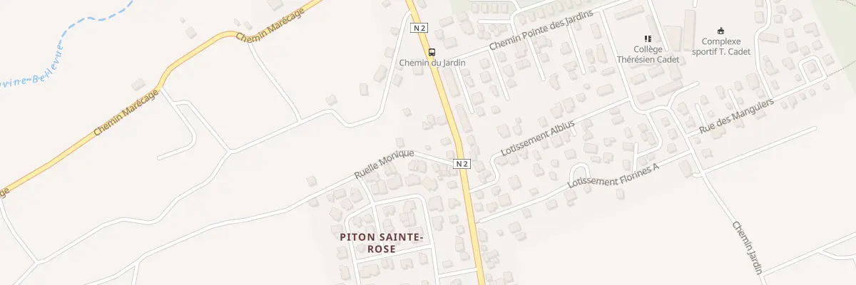 Plan du 352 Rte Nationale 2 à Sainte-Rose