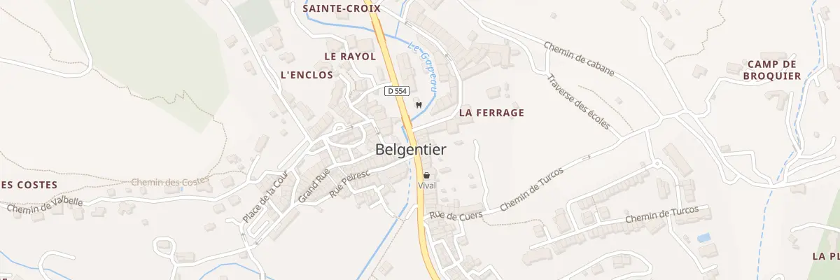 Plan du 31 Rue de la Republique à Belgentier