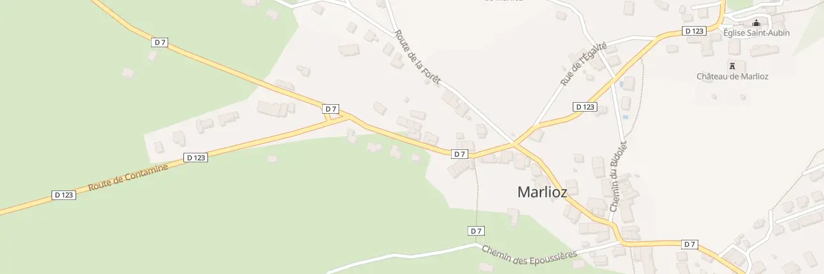 Plan du 110 Rte du Pont Fornant à Marlioz