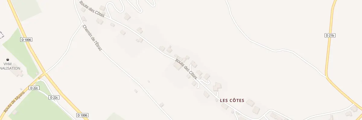 Plan du 565 Rte des Cotes à Chignin