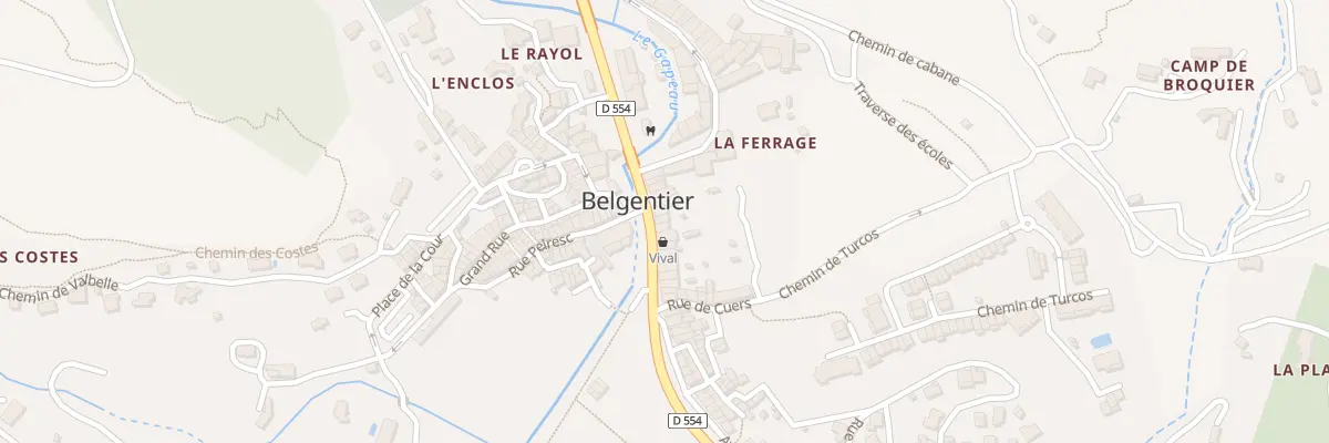 Plan du 26 Rue de la Republique à Belgentier