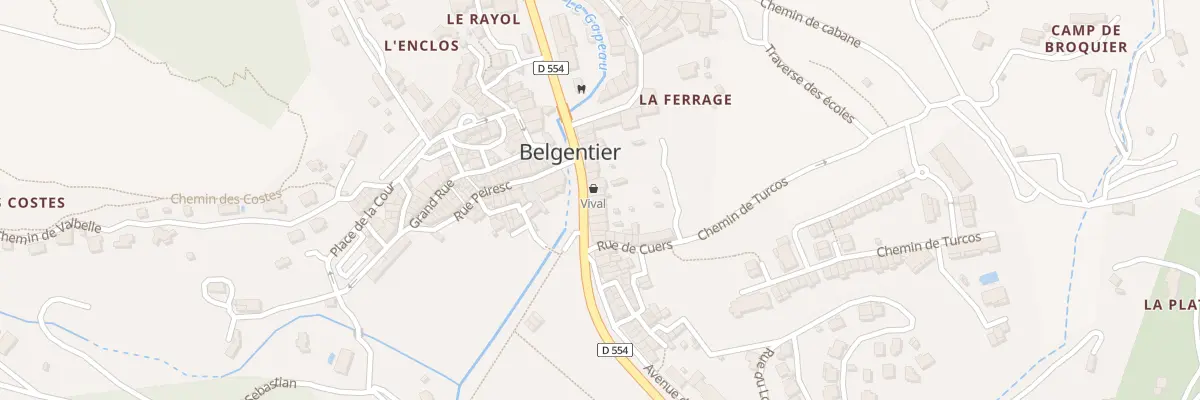Plan du 5190 Rue de la Republique à Belgentier