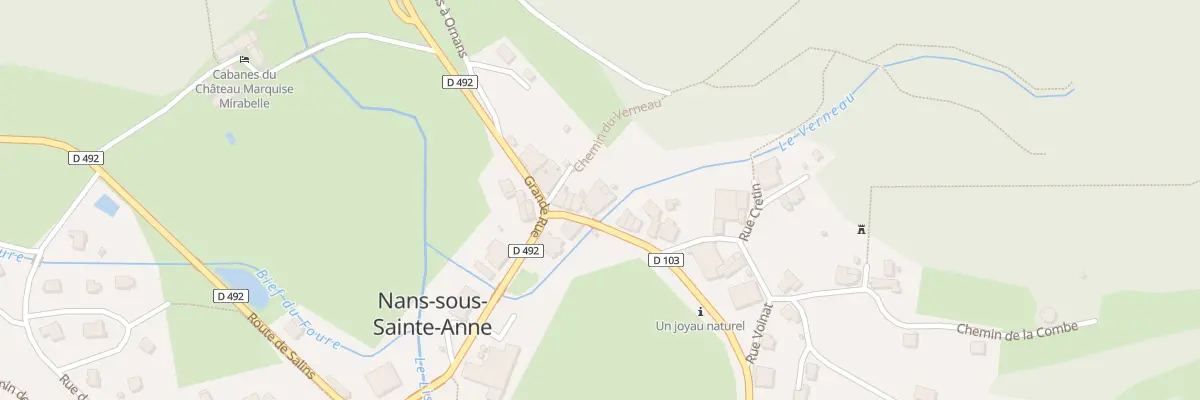 Plan du 7 Rue du Château à Nans-sous-Sainte-Anne