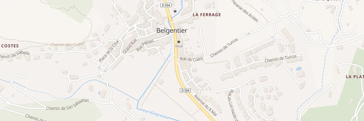 Plan du 2 Rue de Cuers à Belgentier